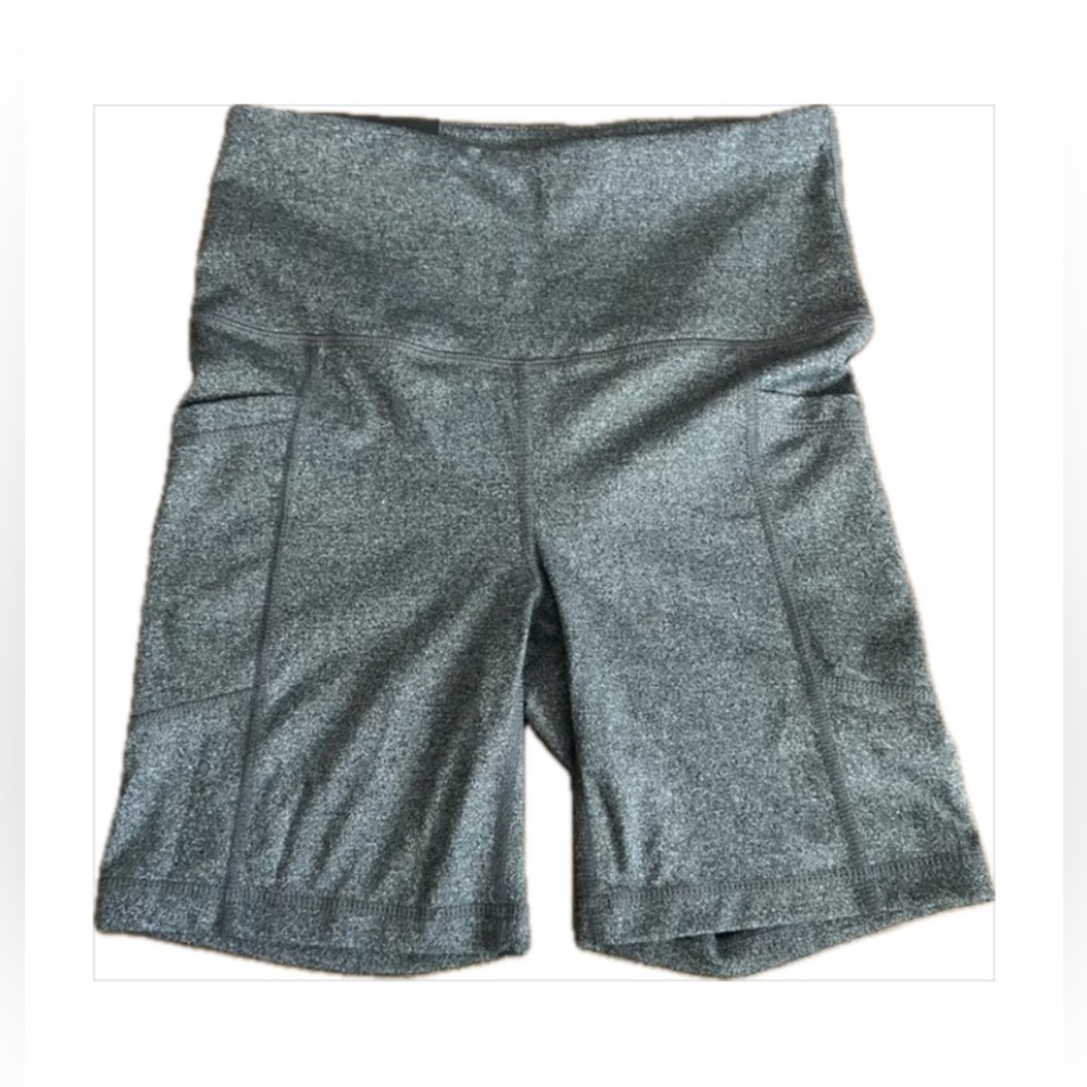 Women's Dark Heather Grey 2 Pocket Bike Short